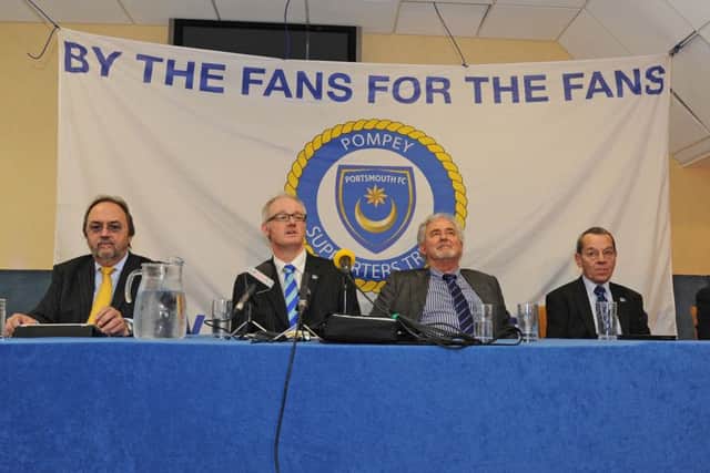 An early Pompey Supporters' Trust meeting. Picture: Sarah Standing (123732-4542)