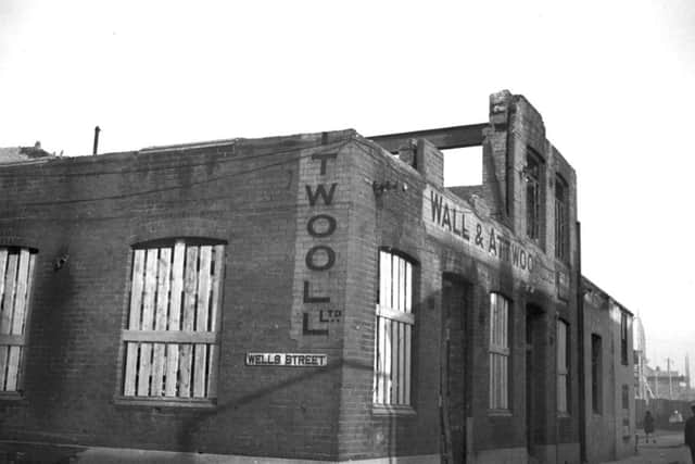 Wall & Attwoods, destroyed by fire in 1938.