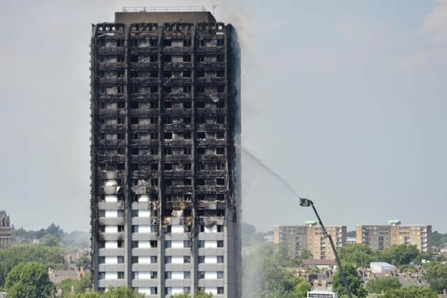 Grenfell Tower after firefighters extinguished the flames. Picture: PA