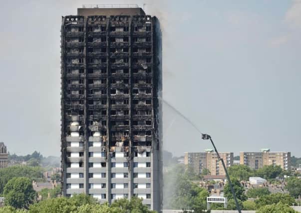 Grenfell Tower after firefighters extinguished the flames. Picture: PA