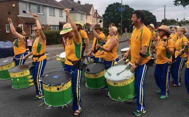 Big Noise Community Samba Band led the procession