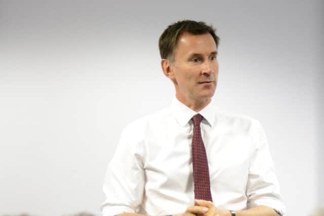 Health secretary Jeremy Hunt at a visit to QA Hospital on Jul 14, 2017. Picture: Portsmouth Hospitals NHS Trust PPP-170714-180425001