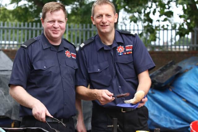 Firefighters Dan Davies and Simon Watts