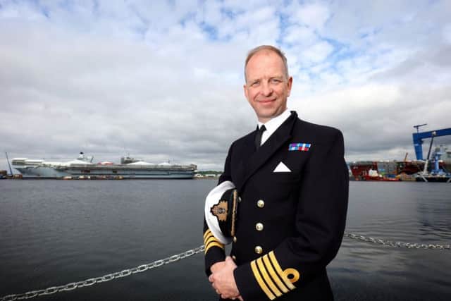 Captain Jerry Kyd, commanding officer of HMS Queen Elizabeth  PHOTO: L(Phot) Will Haigh