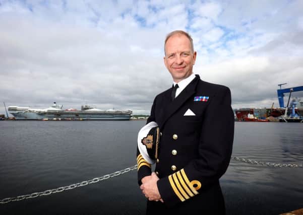 Captain Jerry Kyd, commanding officer of HMS Queen Elizabeth  PHOTO: L(Phot) Will Haigh