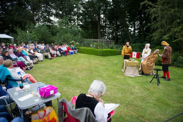 Shakespeares All's Well That Ends Well in the garden of Hill Farm House, Swanmore