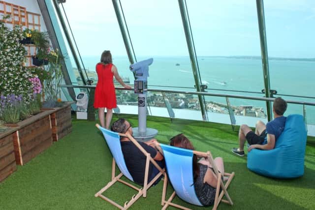 The Spinnaker Tower has unveiled a new Sky Garden on its top deck. Picture: Spinnaker Tower