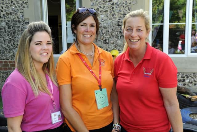 From left, Aimee Campbell, Karen Potter, and Karen Cooper Picture: Malcolm Wells (170717-5879)