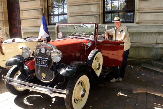 Alan Jump and his 1931 Ford Model A at the first  Clocktower Classics motor show in 2015. Picture by Allan Hutchings
