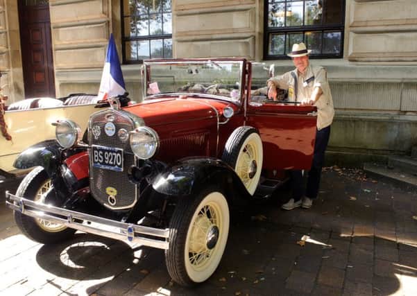 Alan Jump and his 1931 Ford Model A at the first  Clocktower Classics motor show in 2015. Picture by Allan Hutchings