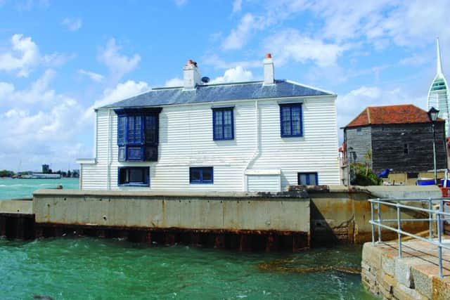 The clapboard building known as Quebec House in Bath Square, Old Portsmouth, was built by public subscription in 1754 as a sea-bathing establishment.  									          All pictures: Garth Groombridge