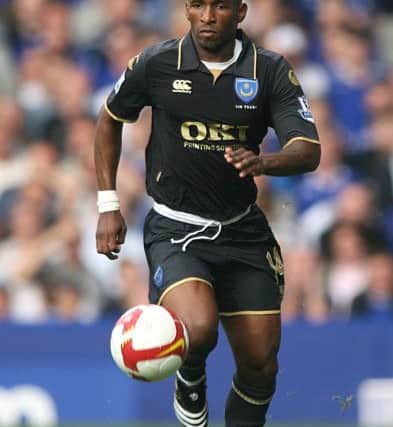 Jermain Defoe playing for Portsmouth against Everton in the Premier League. Picture: EMPICS Sport