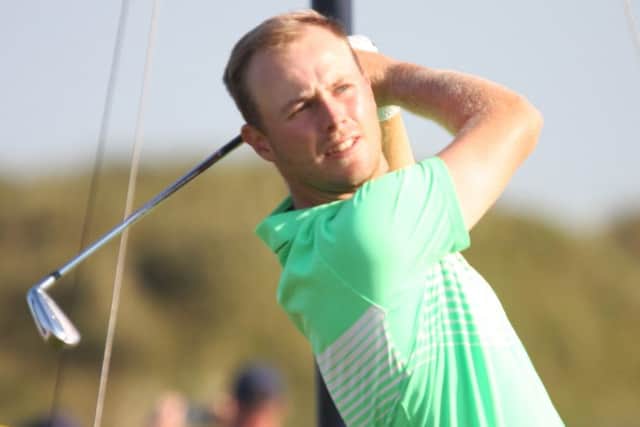 Harry Ellis during practice at Royal Birkdale. Picture: Andrew Griffin