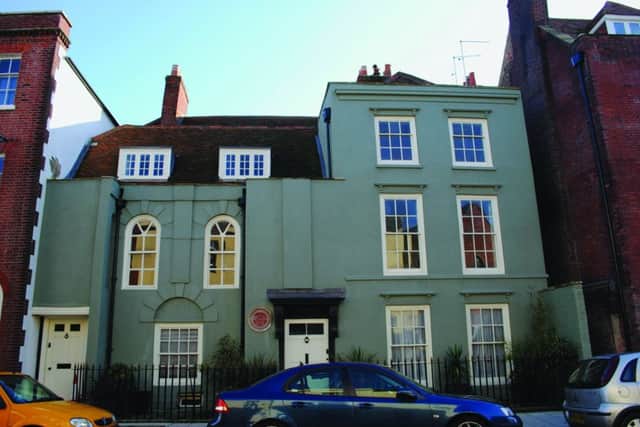 Buckingham House, High Street, Old Portsmouth: reputed to be one of the oldest, and perhaps most notorious, buildings in the old town. It is best known for where George Villiers, 1st Duke of Buckingham, was assassinated in 1628.
As a courtier and favourite  some say lover  of James I, he was made Viscount Villiers, Knight of the Garter and Gentleman of the Bedchamber in 1616, Marquis of Buckingham in 1618 and Lord Admiral of the Fleet in 1619.
He was fatally stabbed by embittered army officer John Felton in August 1628. Felton had served in one of the dukes disastrous campaigns and was probably suffering from what we would now call post-traumatic stress disorder.