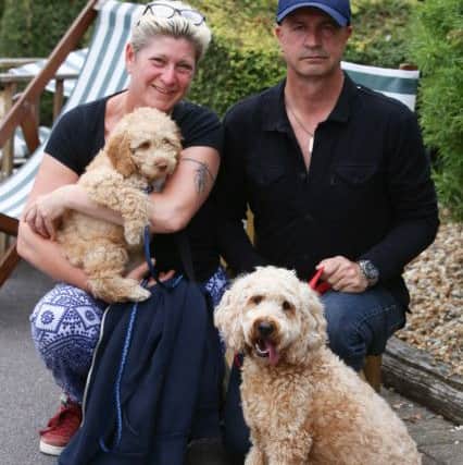 Jo and Gary Bonsor with Sydney-Poo and Daisy-Doo