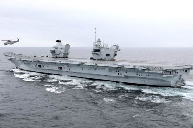 The carrier HMS Queen Elizabeth