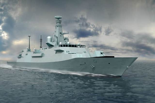 The new City-class of frigates will be key in guarding the Royal Navy's two aircraft carriers.    IMAGE: BAE Systems/PA Wire