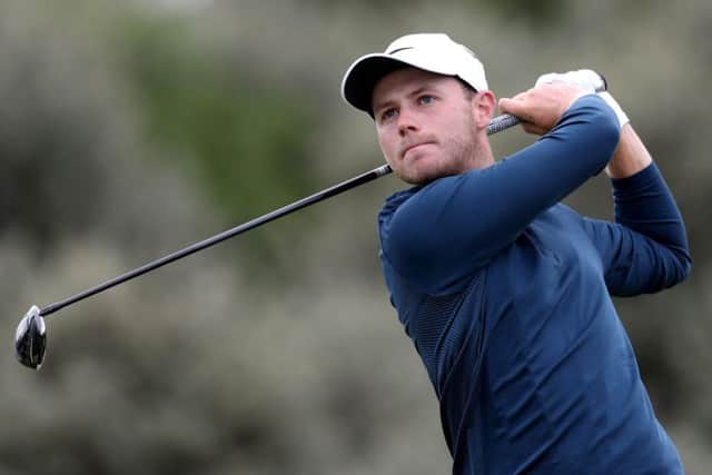 Harry Ellis tees off at the second during day one of The Open Championship at Royal Birkdale Golf Club.  Picture: Andrew Matthews/PA Wire