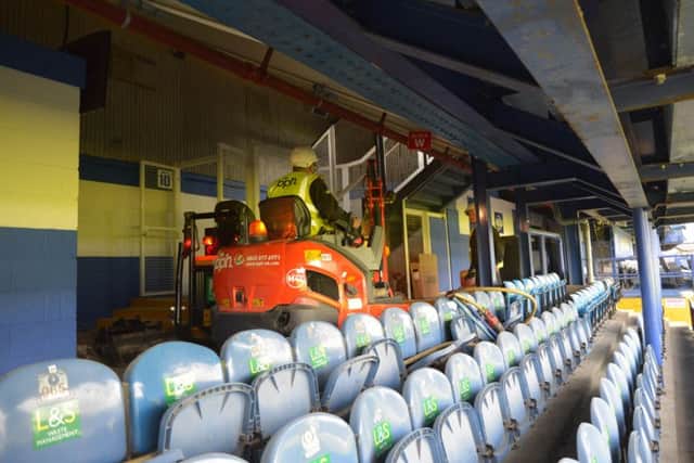 The under-repair South stand will not be used for the Bournemouth friendly. Picture: Colin Farmery