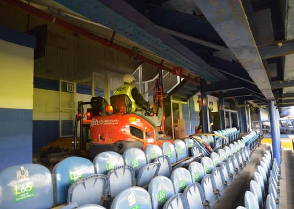 The under-repair South stand will not be used for the Bournemouth friendly. Picture: Colin Farmery