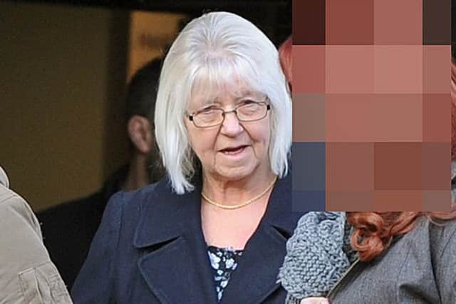 Elaine Dorey outside court