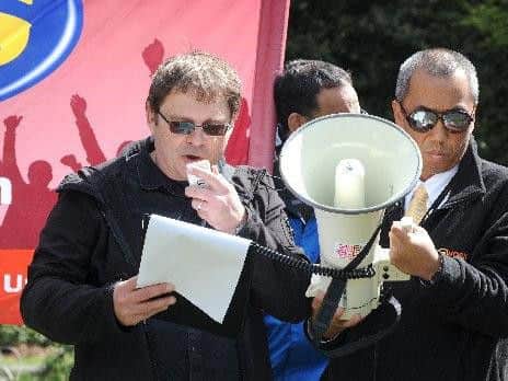 Jon Woods, chair of Portsmouth Trade Union Council is organising the rally (Picture by Sarah Standing)