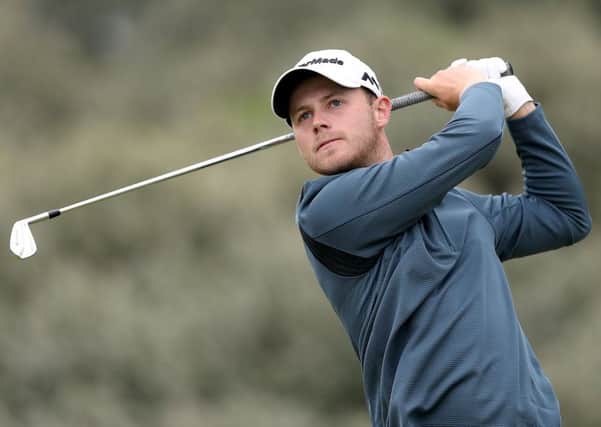 Harry Ellis in action during in his second round at The Open