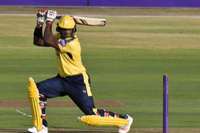 Michael Carberry top scored for Hampshire with 30. Picture: Neil Marshall
