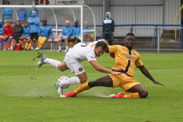 Matt Tubbs played well against Sutton. Picture: Habibur Rahman