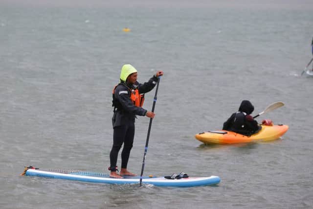 Stand-up paddle-boarding  Picture: Habibur Rahman (170912-18)