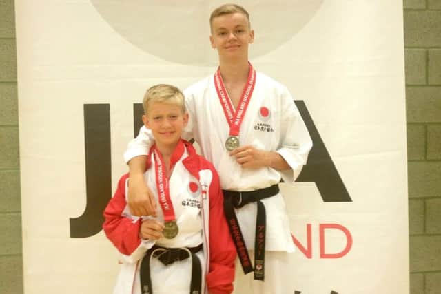 Brothers William, left, and Alfie Cunningham were both in top form