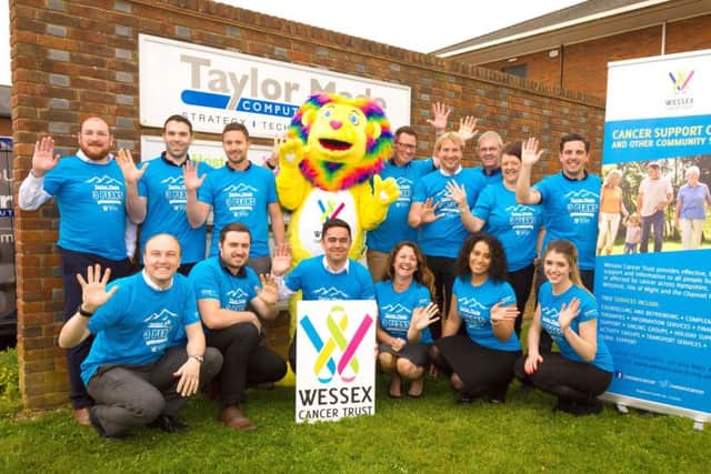 Staff from Taylor Made Computer Solutions prepare to take on the Three Peaks Challenge
