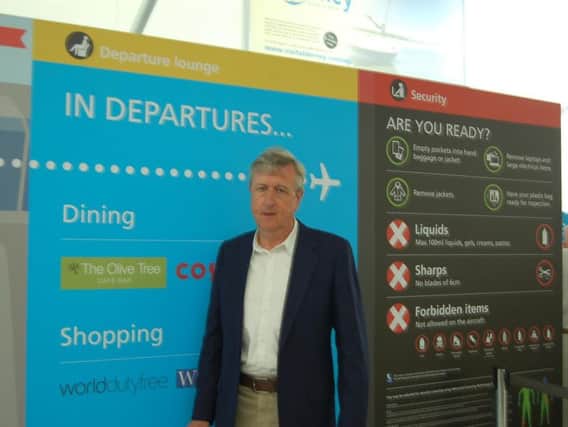 David Podger missed his flight at Southampton Airport last Thursday because a pilot needed more fuel for the plane.