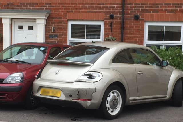 Damage caused to cars in Tudor Crescent, Cosham, Portsmouth, on the morning of Thursday, January 26, 2017Picture: Isobella Ash and Andre Harrison-Fisher