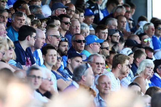 Pompey fans. Picture: Joe Pepler