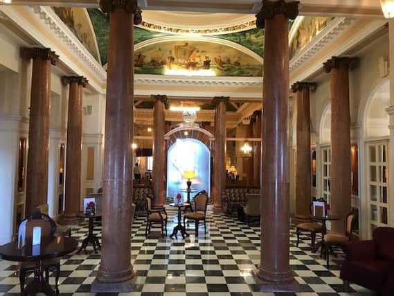 The marble floor at Southsea's Queen's Hotel has been unveiled after 50 years