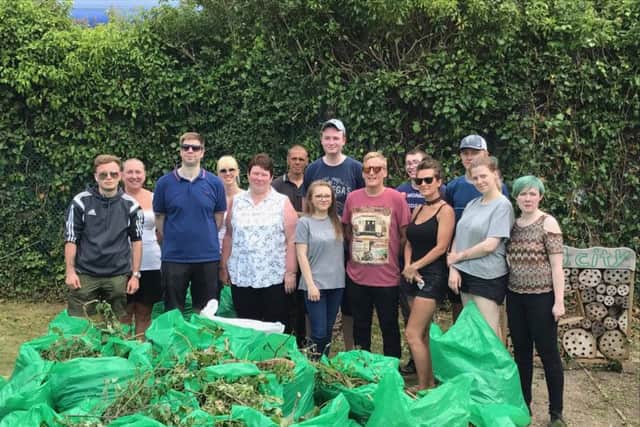 Staff from McDonalds restaurants across Fareham, Havant, Gosport, Cosham and Portsmouth spruced up a community garden behind the Cosham branch