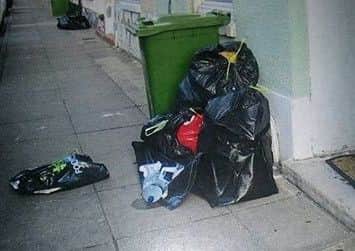 Pictures taken by Jenny Kneller of rubbish in Fratton