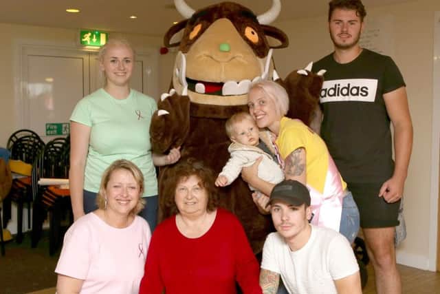 Lauren Sadler, Ashley Sadler, Vicki Sadler, Jane Lee, Albie Sadler, aged 16 months, Penny Tribe and Keiron Cripps. Picture: Habibur Rahman