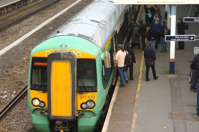 A file photo of a Southern Train at Havant station