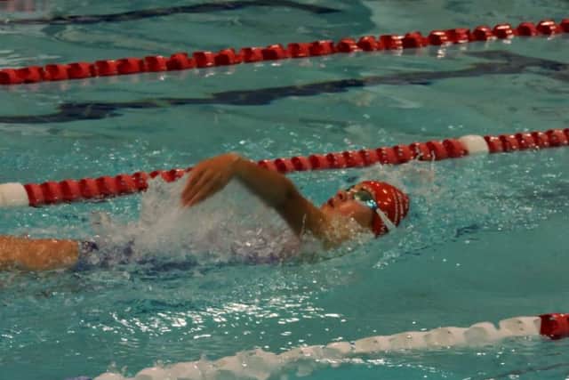 Olivia Young competing for Fareham Nomads
