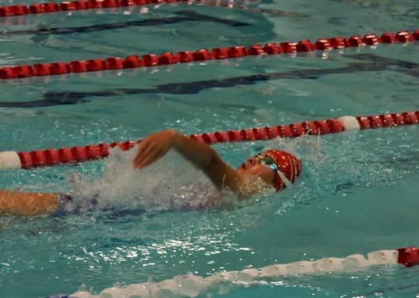 Olivia Young competing for Fareham Nomads