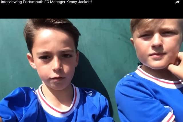 Budding reporters Jamie Hill and Charlie Fairhurst got an exclusive interview with Kenny Jackett