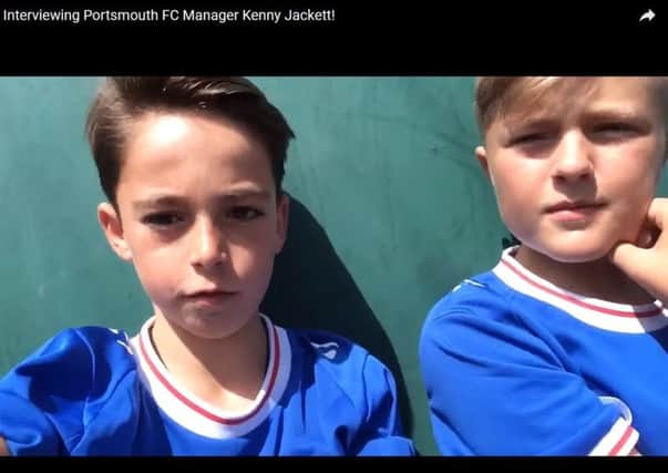 Budding reporters Jamie Hill and Charlie Fairhurst got an exclusive interview with Kenny Jackett