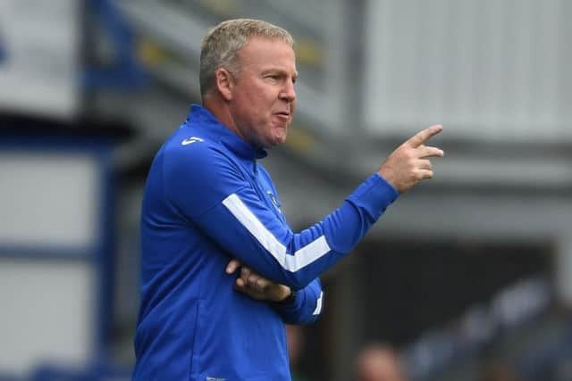 Portsmouth manager Kenny Jackett during the pre-season friendly match at Fratton Park, Portsmouth. PRESS ASSOCIATION Photo. Picture date: Saturday July 22, 2017. See PA story SOCCER Portsmouth. Photo credit should read: Daniel Hambury/PA Wire. RESTRICTIONS: EDITORIAL USE ONLY No use with unauthorised audio, video, data, fixture lists, club/league logos or "live" services. Online in-match use limited to 75 images, no video emulation. No use in betting, games or single club/league/player publications. PPP-170725-110253001