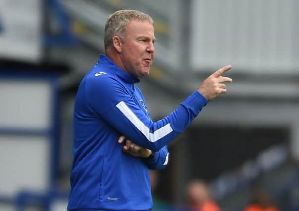 Portsmouth manager Kenny Jackett during the pre-season friendly match at Fratton Park, Portsmouth. PRESS ASSOCIATION Photo. Picture date: Saturday July 22, 2017. See PA story SOCCER Portsmouth. Photo credit should read: Daniel Hambury/PA Wire. RESTRICTIONS: EDITORIAL USE ONLY No use with unauthorised audio, video, data, fixture lists, club/league logos or "live" services. Online in-match use limited to 75 images, no video emulation. No use in betting, games or single club/league/player publications. PPP-170725-110253001