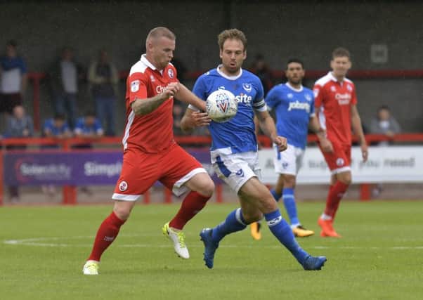 Crawley impressed their boss against Pompey. Picture: Neil Marshall