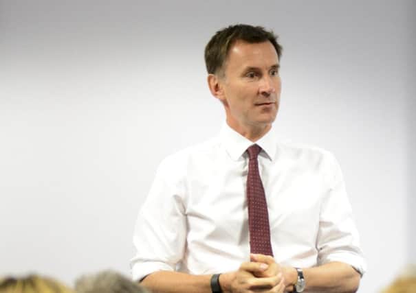 Health secretary Jeremy Hunt. Picture: Portsmouth Hospitals NHS Trust