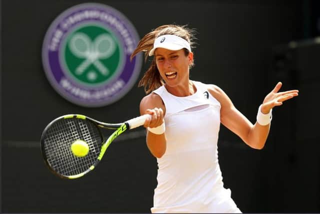 GOLDEN Johanna Konta at Wimbledon