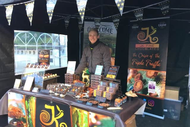 Jamie Kemp showcases his fine chocolates at Hampshire Fare